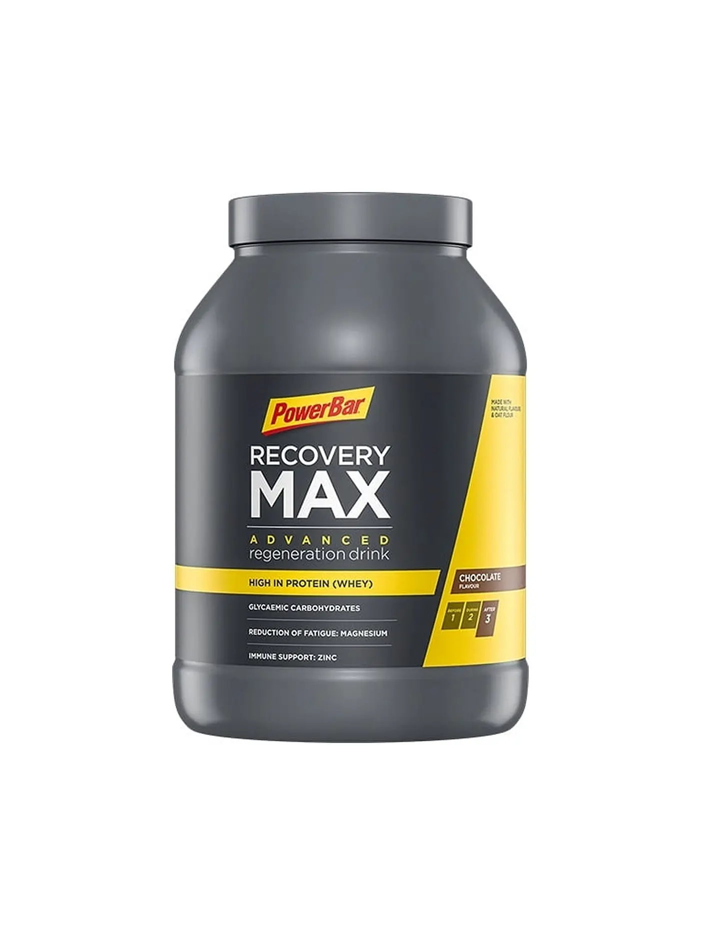POWER BAR | Kohlenhydrat-Eiweiß-Getränkepulver Recovery Max Raspberry 1144g | bunt